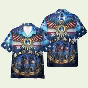 Veteran Home Of The Free Hawaiian Shirt