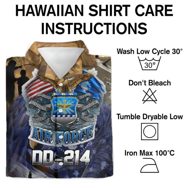 Air force dd214 veteran tropical Hawaiian Shirt - Image 3