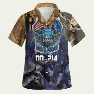 Air force dd214 veteran tropical Hawaiian Shirt