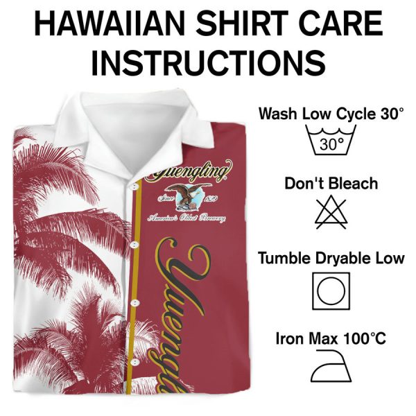 Yuengling Beer Palm Tree Hawaiian Shirt - Image 3