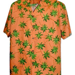 Men's Hawaiian Shirt - Polyester Aloha Palms Aloha Print Shirt