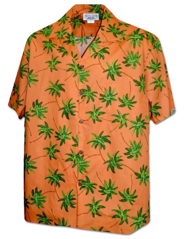 Men's Hawaiian Shirt - Polyester Aloha Palms Aloha Print Shirt