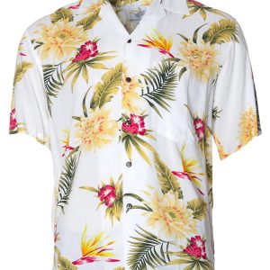 Men's Hawaiian Shirt - Ceres Relax Fit Aloha Polyester Print Casual Summer Shirt