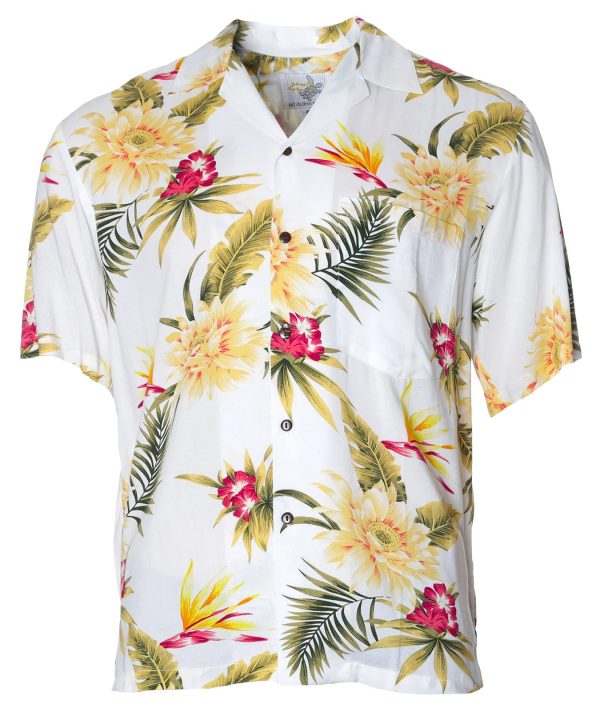 Men's Hawaiian Shirt - Ceres Relax Fit Aloha Polyester Print Casual Summer Shirt