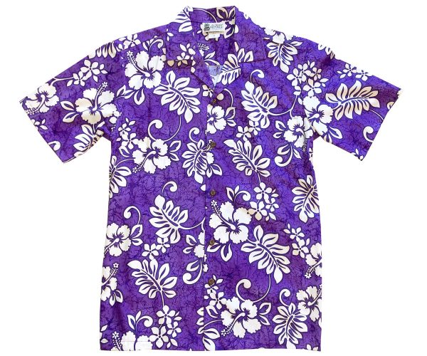 Men's Hawaiian Shirt - Tropic Flavor Grape Print Polyester Casual Summer Shirt