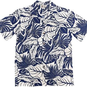 Men's Hawaiian Shirt - Island Harmony White Print Polyester Casual Summer Shirt