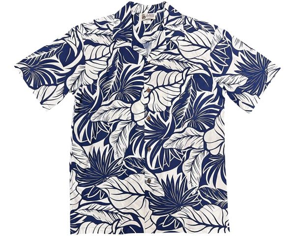 Men's Hawaiian Shirt - Island Harmony White Print Polyester Casual Summer Shirt