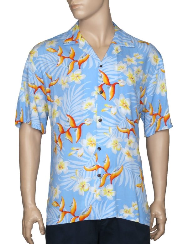 Men's Hawaiian Shirt - Polyester Birds of Paradise Aloha Print Shirt