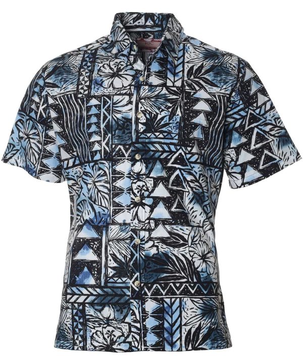 Men's Hawaiian Shirt - Button Down Polyester Aloha Print Casual Shirt
