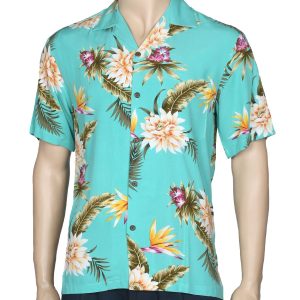 Men's Hawaiian Shirt - Polyester Ceres Aloha Print Shirt