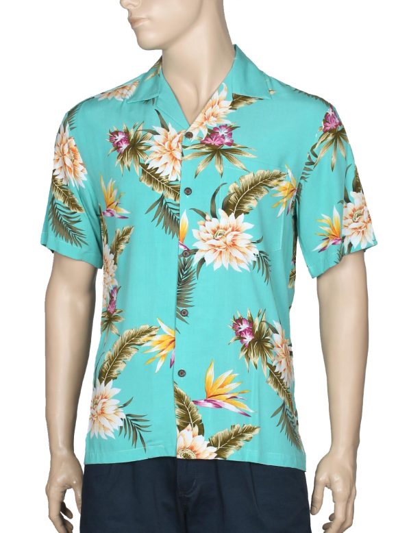 Men's Hawaiian Shirt - Polyester Ceres Aloha Print Shirt