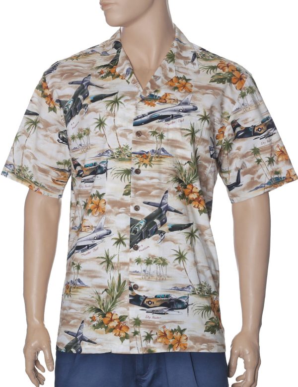 Men's Hawaiian Shirt - Polyester Aloha Print Casual Shirt