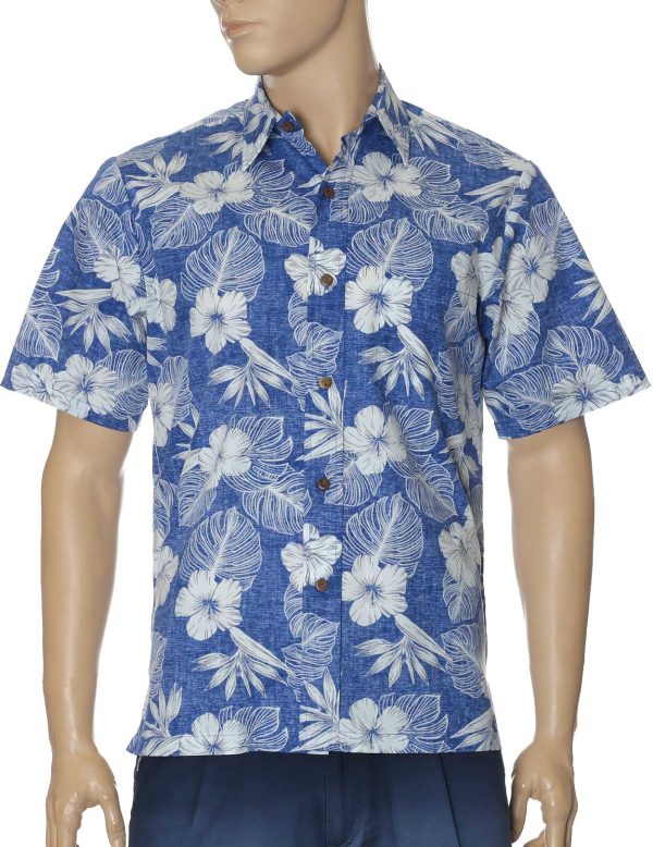 Men's Hawaiian Shirt - Molokai Polyester Aloha Print Casual Shirt