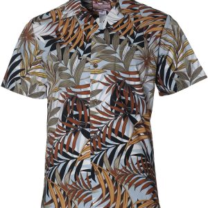 Men's Hawaiian Shirt - Hauoli Polyester Aloha Print Casual Shirt