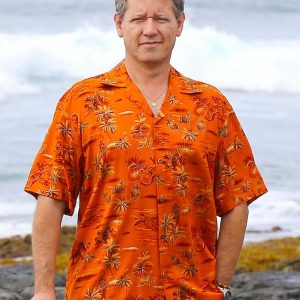 Men's Hawaiian Shirt - Holo Holo Resort Polyester Aloha Print Casual Shirt
