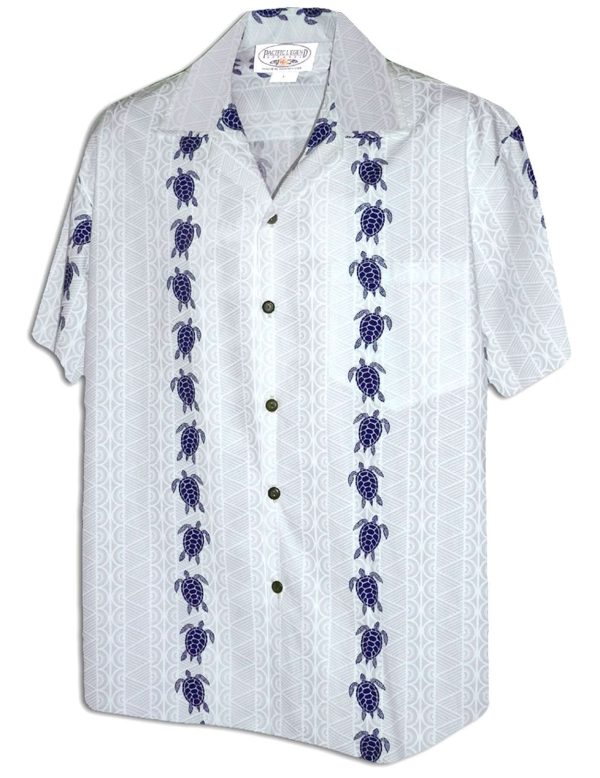 Men's Hawaiian Shirt - Polyester Honu Aloha Print Shirt