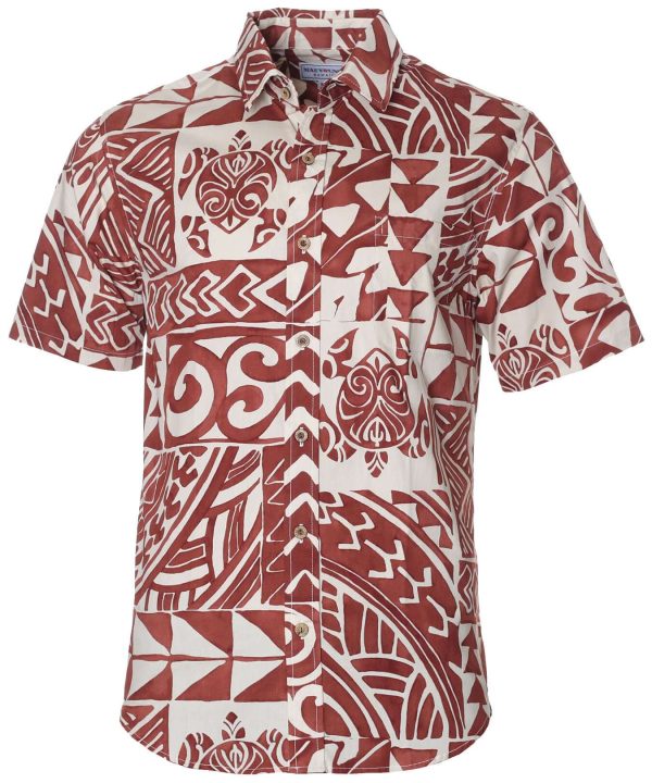 Men's Hawaiian Shirt - Honu Resort Polyester Aloha Print Casual Summer Shirt