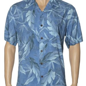 Men's Hawaiian Shirt - Iao Polyester Aloha Print Casual Shirt