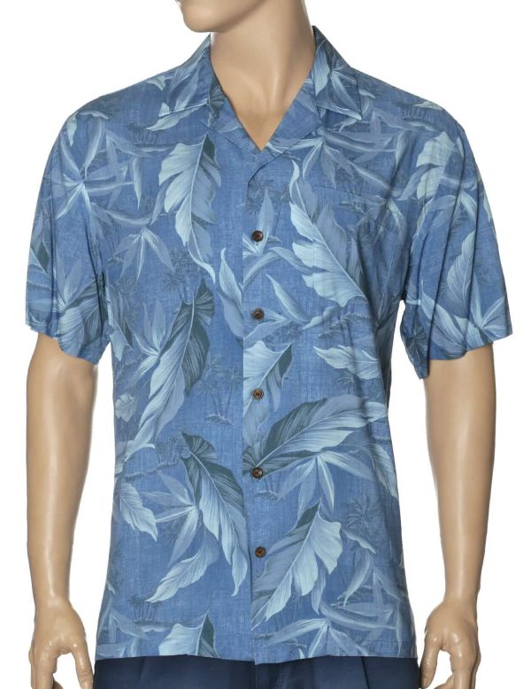 Men's Hawaiian Shirt - Iao Polyester Aloha Print Casual Shirt