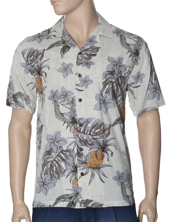 Men's Hawaiian Shirt - Polyester Ikaika Resort Aloha Print Shirt
