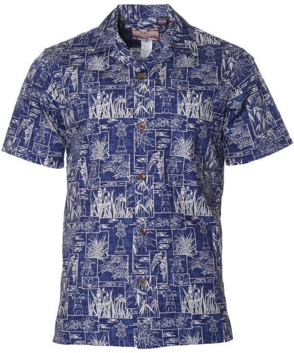 Men's Hawaiian Shirt - Iolani Aloha Polyester Print Casual Summer Shirt