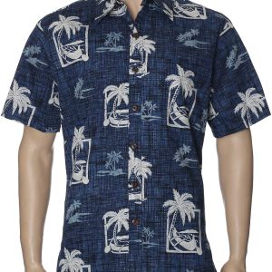 Men's Hawaiian Shirt - Polyester Kahala Hawaiian Button-Up Dress Shirt
