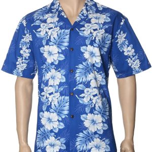 Men's Hawaiian Shirt - Polyester Kahula Aloha Print Shirt