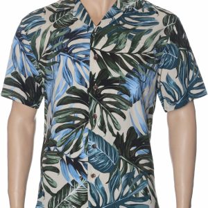 Men's Hawaiian Shirt - Kai Malu Rayon Polyester Aloha Print Casual Shirt