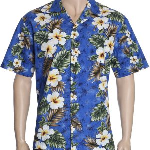Men's Hawaiian Shirt - Polyester Kalea Aloha Print Shirt