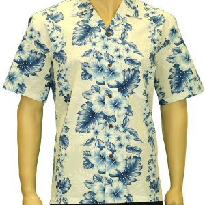 Men's Hawaiian Shirt - Polyester Kalino Aloha Print Shirt