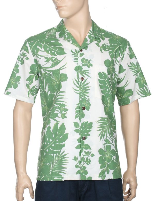 Men's Hawaiian Shirt - Polyester Kalino Poly Cotton Aloha Print Shirt