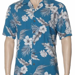 Men's Hawaiian Shirt - Polyester Kamea Aloha Print Casual Shirt