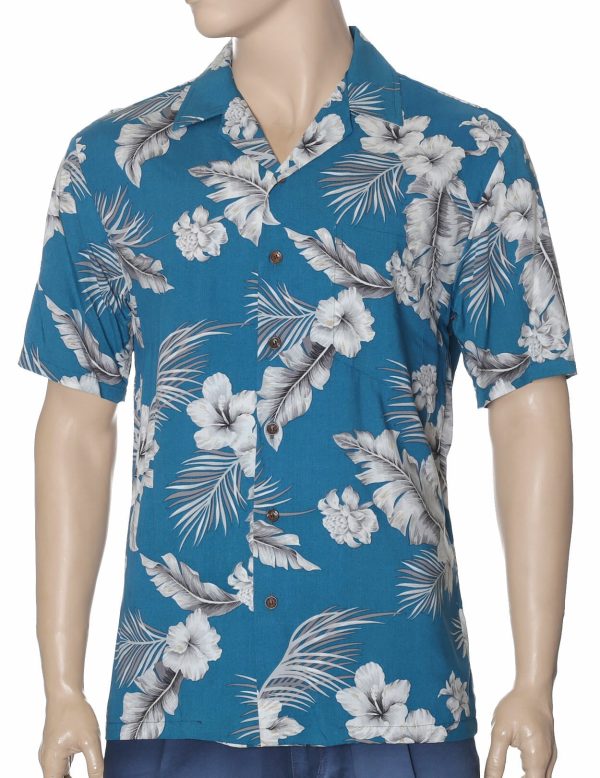 Men's Hawaiian Shirt - Polyester Kamea Aloha Print Casual Shirt