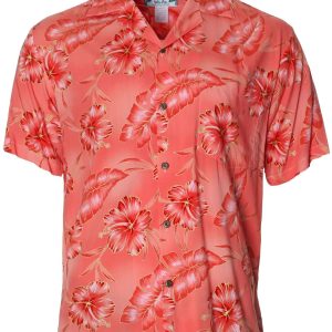 Men's Hawaiian Shirt - Kapalua Polyester Aloha Print Casual Shirt