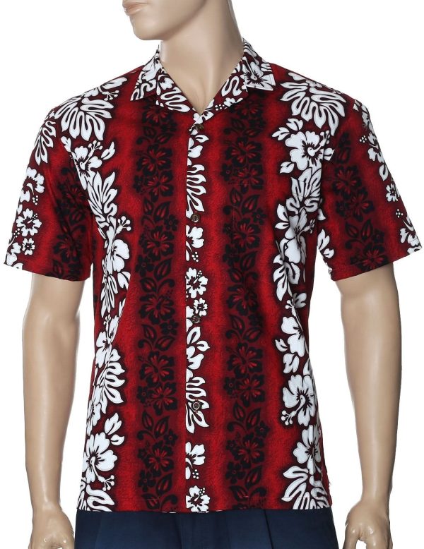 Men's Hawaiian Shirt - Polyester Kaui Aloha Print Shirt