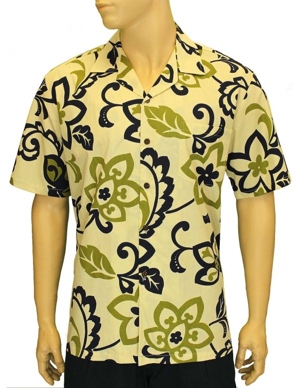 Men's Hawaiian Shirt - Polyester Kihei Aloha Print Shirt