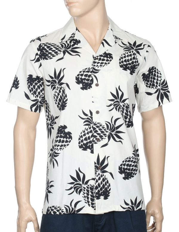 Men's Hawaiian Shirt - Polyester Lanai Cotton Aloha Print Shirt