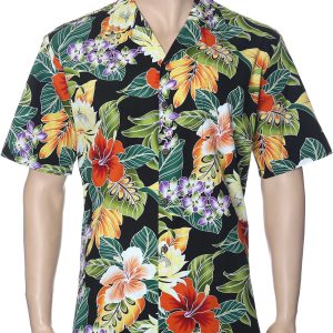 Men's Hawaiian Shirt - Polyester Leialoha Aloha Print Shirt
