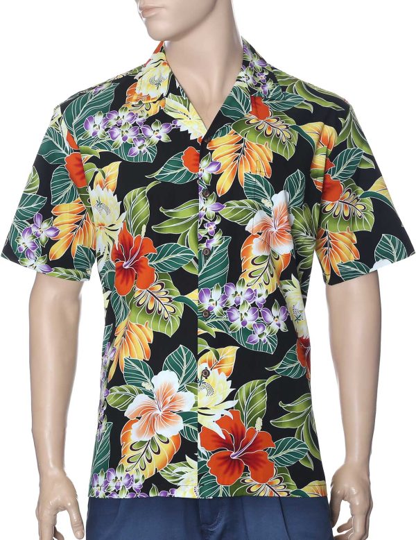 Men's Hawaiian Shirt - Polyester Leialoha Aloha Print Shirt