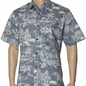 Men's Hawaiian Shirt - Polyester Love Shack Button-Up Dress Shirt