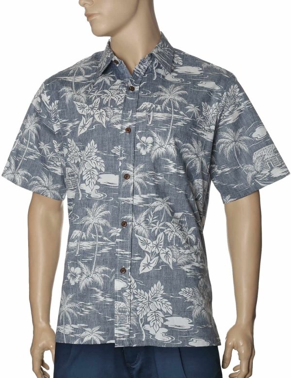 Men's Hawaiian Shirt - Polyester Love Shack Button-Up Dress Shirt