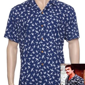 Men's Hawaiian Shirt - Polyester Magnum Bamboo Aloha Print Casual Shirt
