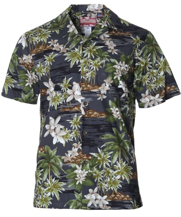 Men's Hawaiian Shirt - Makakilo Polyester Aloha Print Casual Shirt