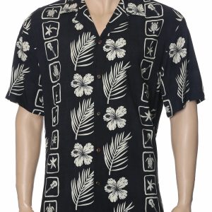 Men's Hawaiian Shirt - Polyester Malu Island Aloha Print Shirt
