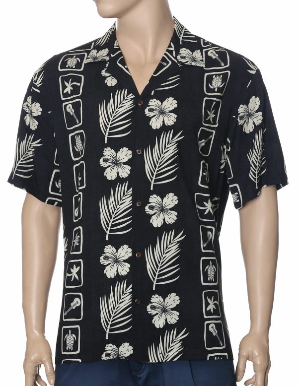 Men's Hawaiian Shirt - Polyester Malu Island Aloha Print Shirt