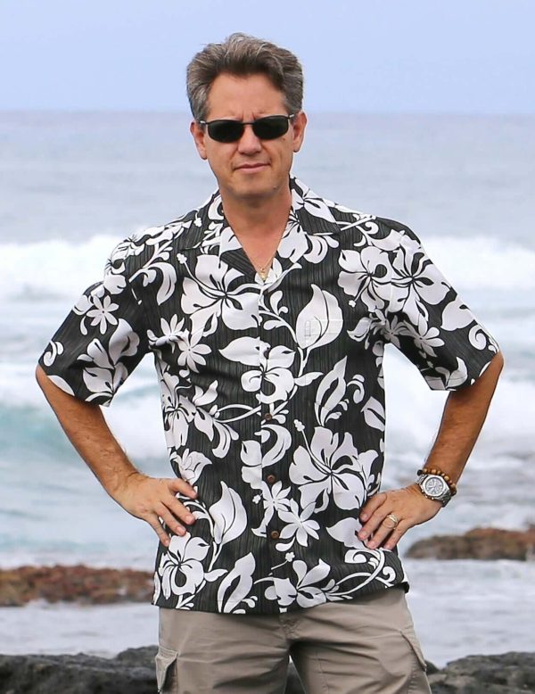 Men's Hawaiian Shirt - Maui NO KA 'OI Polyester Aloha Print Casual Shirt