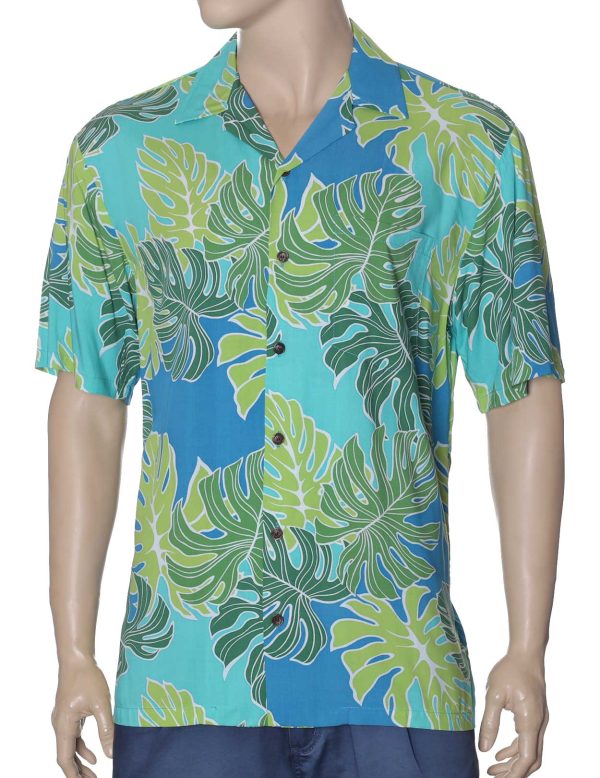 Men's Hawaiian Shirt - Polyester Maui Aloha Print Casual Shirt