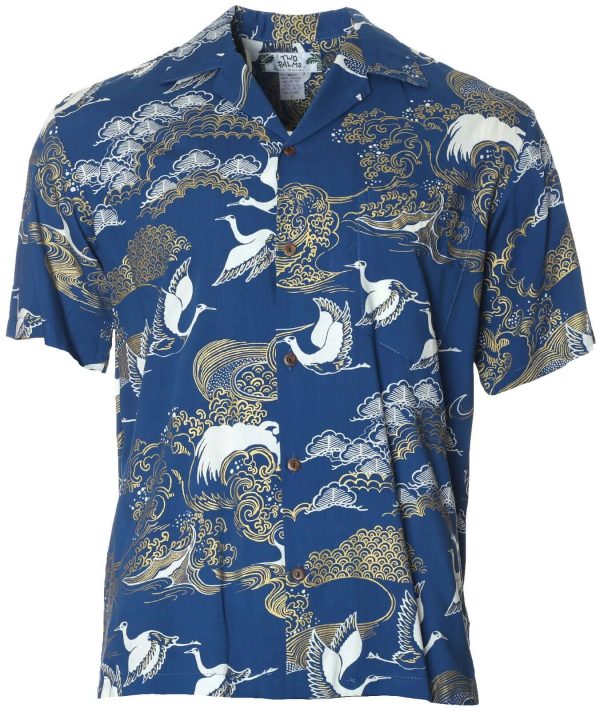 Men's Hawaiian Shirt - Rayon Tropical Polyester Aloha Print Casual Shirt