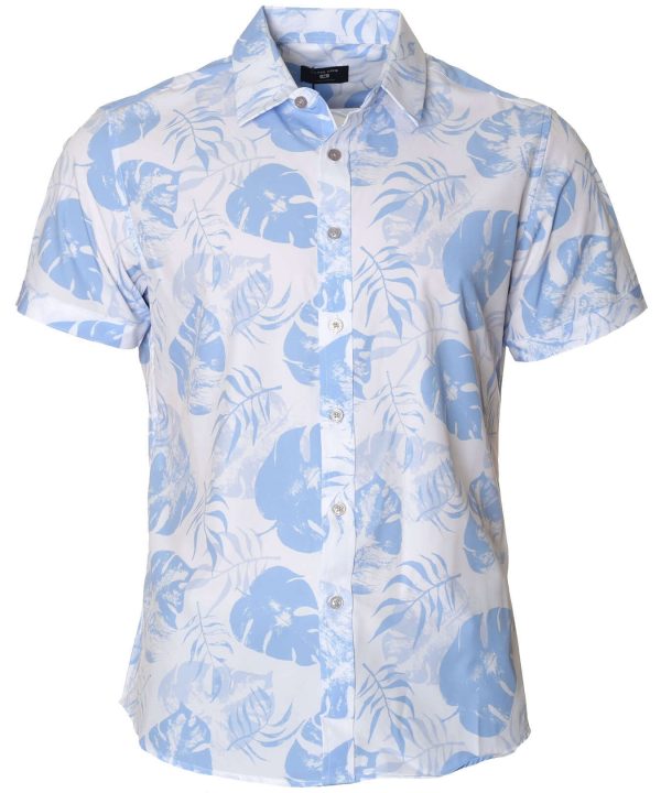 Men's Hawaiian Shirt - Tropical Aloha Print Casual Summer Shirt