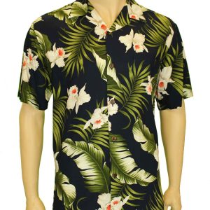 Men's Hawaiian Shirt - Polyester Molokai Aloha Print Shirt